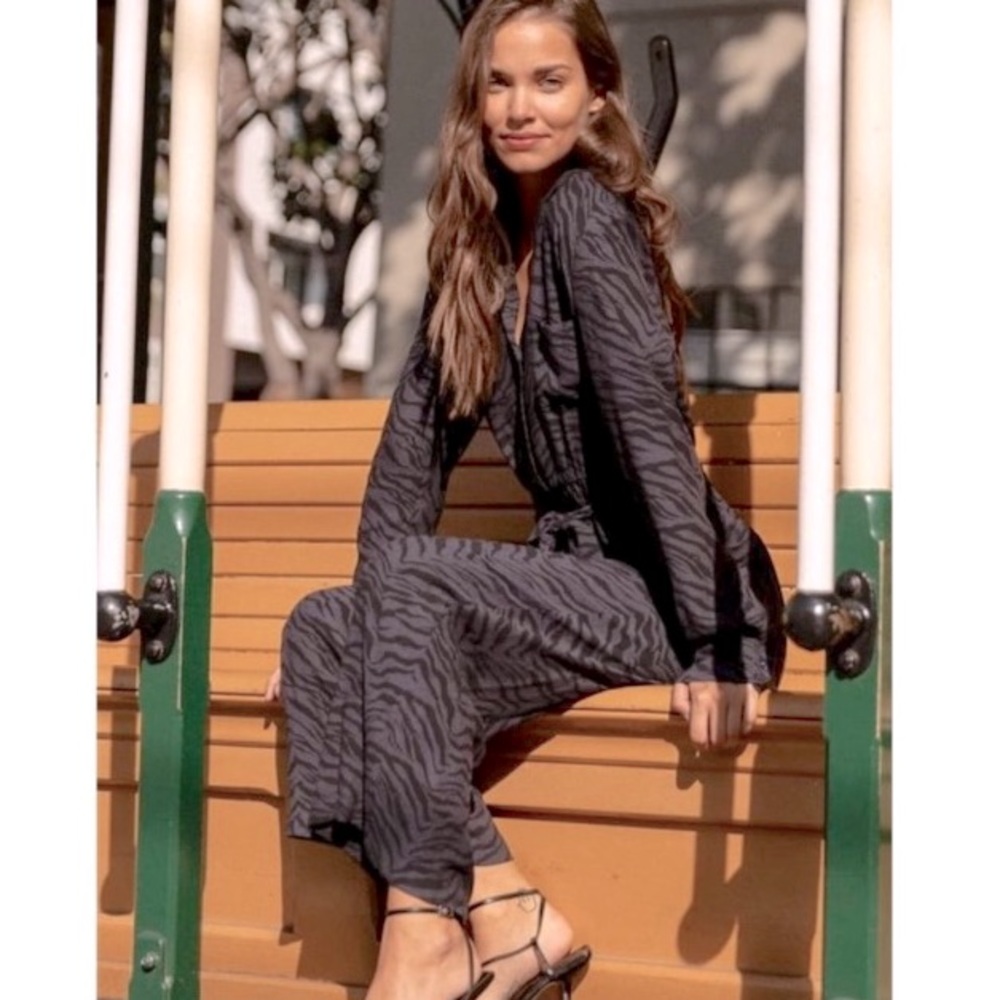 New | Rails Callan Wide Leg Button Front Jumpsuit… - image 1